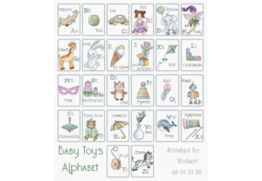  Набір для вишивання хрестиком L8063 Baby Toys Alphabet. Letistitch