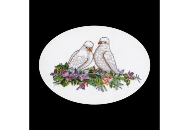  922 Poetry Dove Of Pease Linen. Набор для вышивки крестом Thea Gouverneur