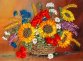 НЛ-3011 Корзина летних цветов. Набор для вышивки лентами Маричка - 1