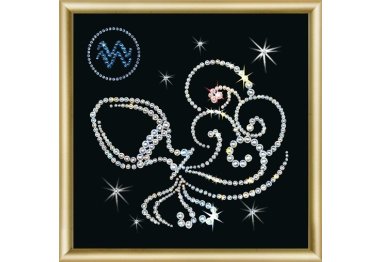 алмазная вышивка КС-011 Знак зодиака Водолей Набор картина стразами
