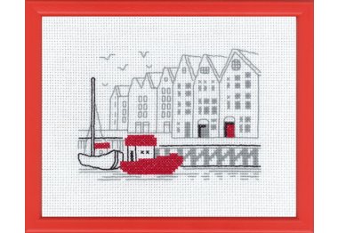  13-7120 Порт Берген. Набор для вышивания крестом PERMIN