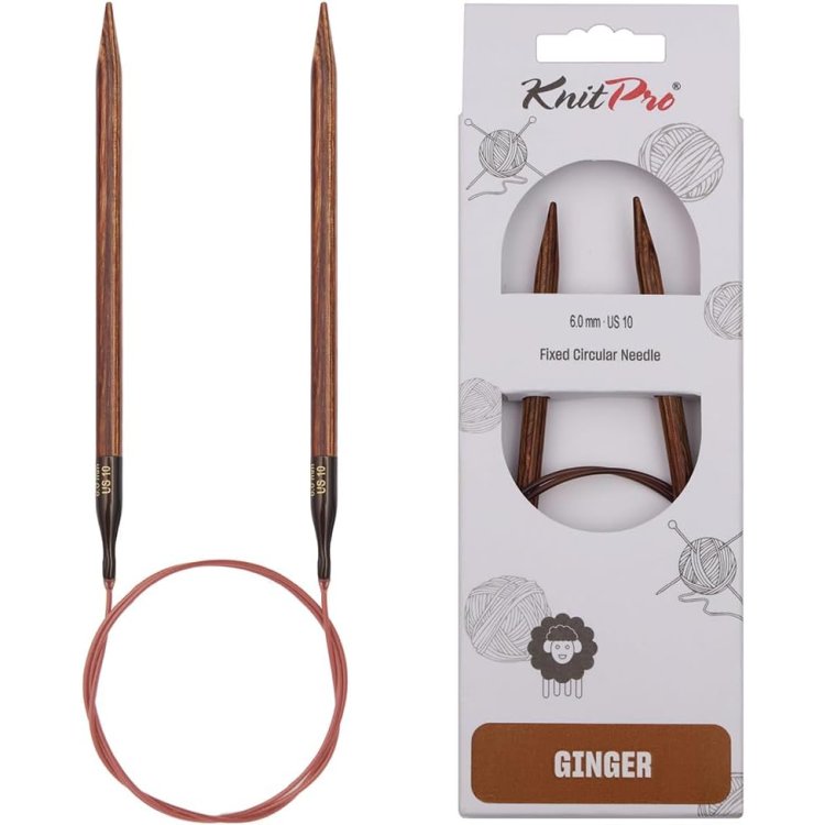 31113 Спицы круговые Ginger KnitPro, 100 см, 6.00 мм - 1