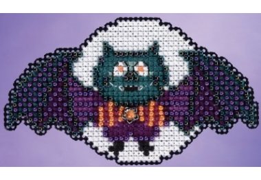 вишивка гладдю MH185203 Борис летюча миша. Набір для вишивки в змішаній техніці Mill Hill