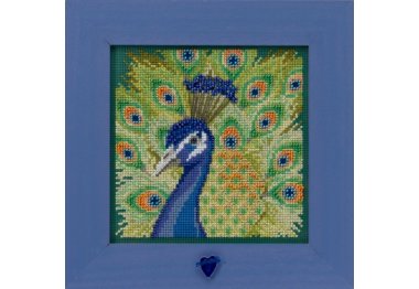 вышивка гладью MH142016 Гордый Павлин. Набор для вышивки в смешанной технике Mill Hill