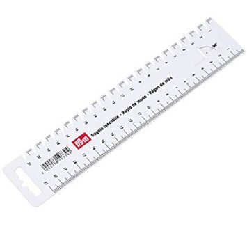 610730 Лінійка для розмітки і вимірювання 4,5х23 см, 21 см шкала Prym - 1