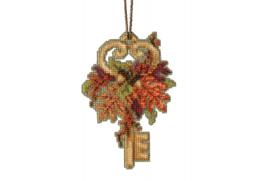 вышивка гладью MH192112 Осенний ключ. Набор для вышивки в смешанной технике Mill Hill