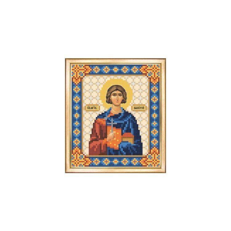 СБІ-055 Іменна ікона святий мученик Валерій. Схема для вишивки бісером - 1