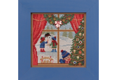 вышивка гладью MH142135 Рождественские каникулы. Набор для вышивки в смешанной технике Mill Hill