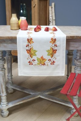 PN-0013311 Осенние листья. Набор для вышивки скатерти крестом Vervaco - 1