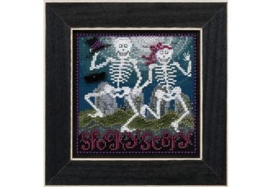 вишивка гладдю MH141723 Страшні скелетики. Набір для вишивки в змішаній техніці Mill Hill