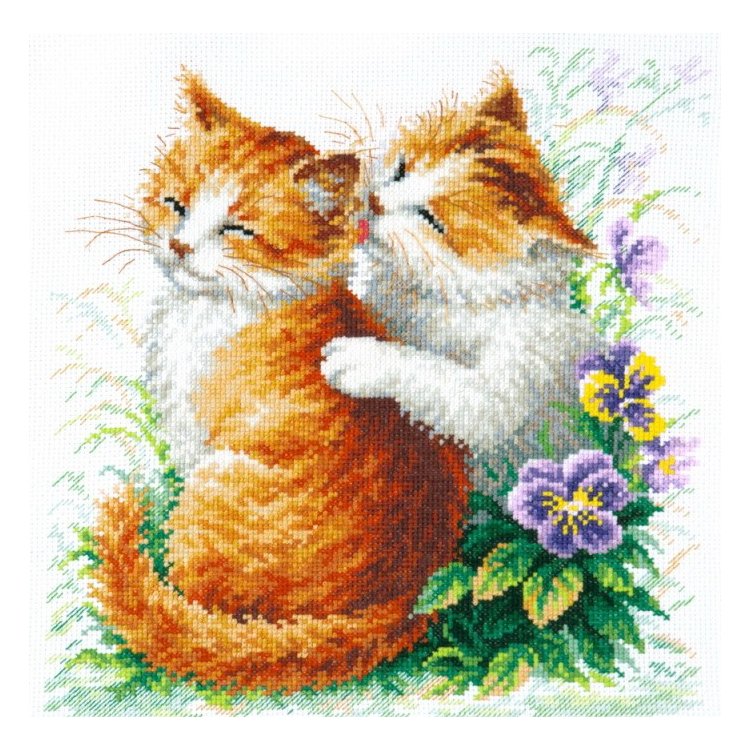 8364 Кошачья Нежность. Набор для вышивки крестом Classic Design - 1 8364 Кошачья Нежность. Набор для вышивки крестом Classic Design - 1