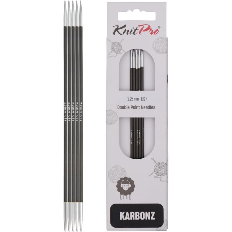 41106 Спицы носочные Karbonz KnitPro 15 см 2.25 мм - 1 41106 Спицы носочные Karbonz KnitPro 15 см 2.25 мм - 1