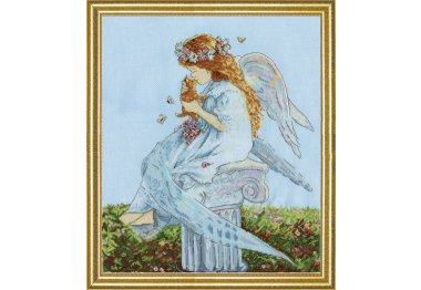 Ангел з кошеням. Набір для вишивки хрестиком Design Works арт. dw2869