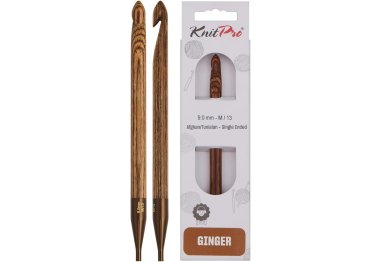31271 Крючок односторонний тунисский съемный Ginger KnitPro, 9.00 мм 31271 Крючок односторонний тунисский съемный Ginger KnitPro, 9.00 мм