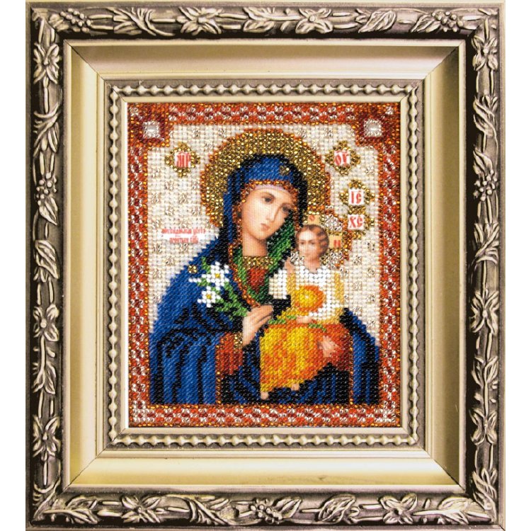 БЮ-012 Икона Божьей Матери Неувядаемый цвет Набор для вышивки бисером - 1