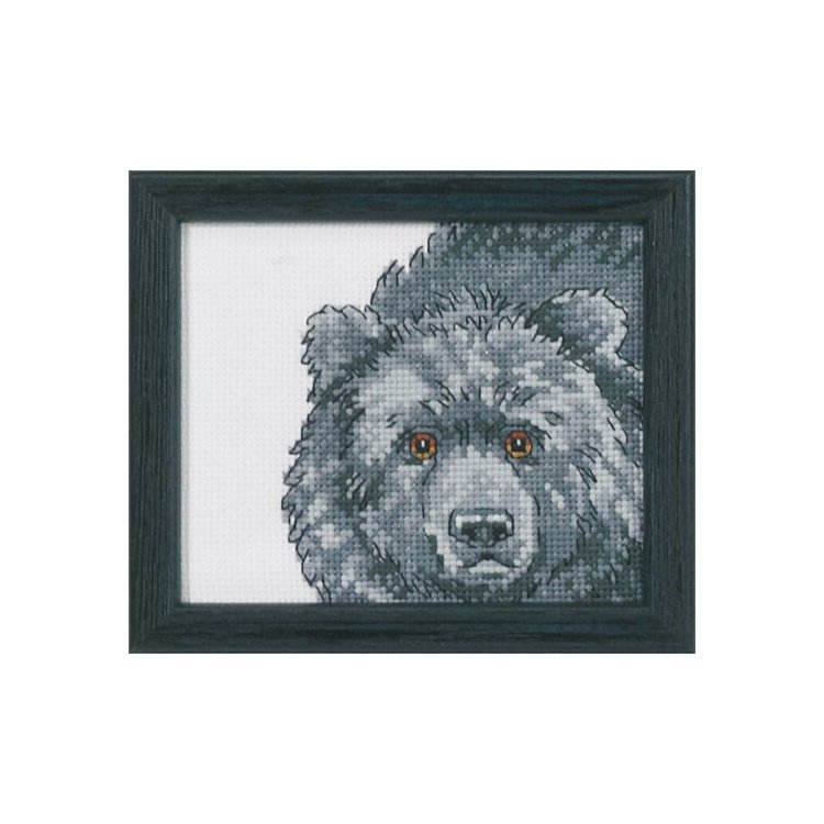 14-4132 Ведмідь (Bear. Набір для вишивання хрестом PERMIN - 1