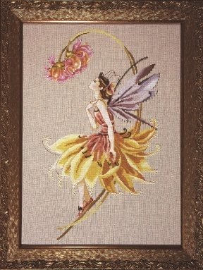 MD82 The Petal Fairy//Ледяная Фея. Схема для вышивки крестом на бумаге Mirabilia Designs - 1