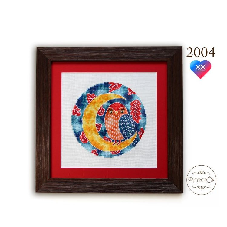 2004 Сова. Набір для вишивки хрестиком Фрузелок - 1