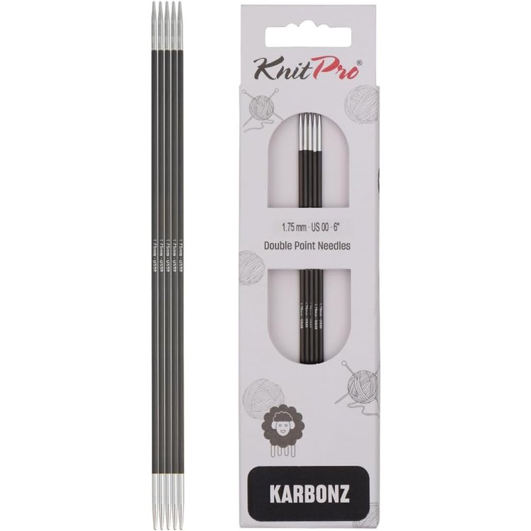 41104 Спиці шкарпеткові Karbonz KnitPro 15 см 1.75 мм - 1 41104 Спиці шкарпеткові Karbonz KnitPro 15 см 1.75 мм - 1