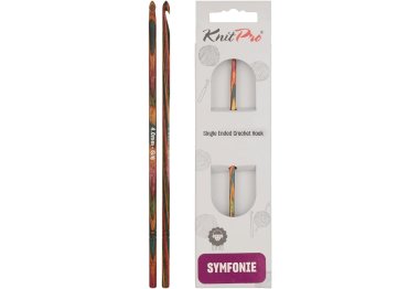 крючки для вязания 20705 Крючок вязальный односторонний Symfonie Wood KnitPro, 15 см, 4.00 мм