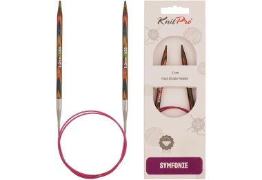 спицы для вязания 21356 Спицы круговые Symfonie Wood KnitPro, 100 см, 6.00 мм