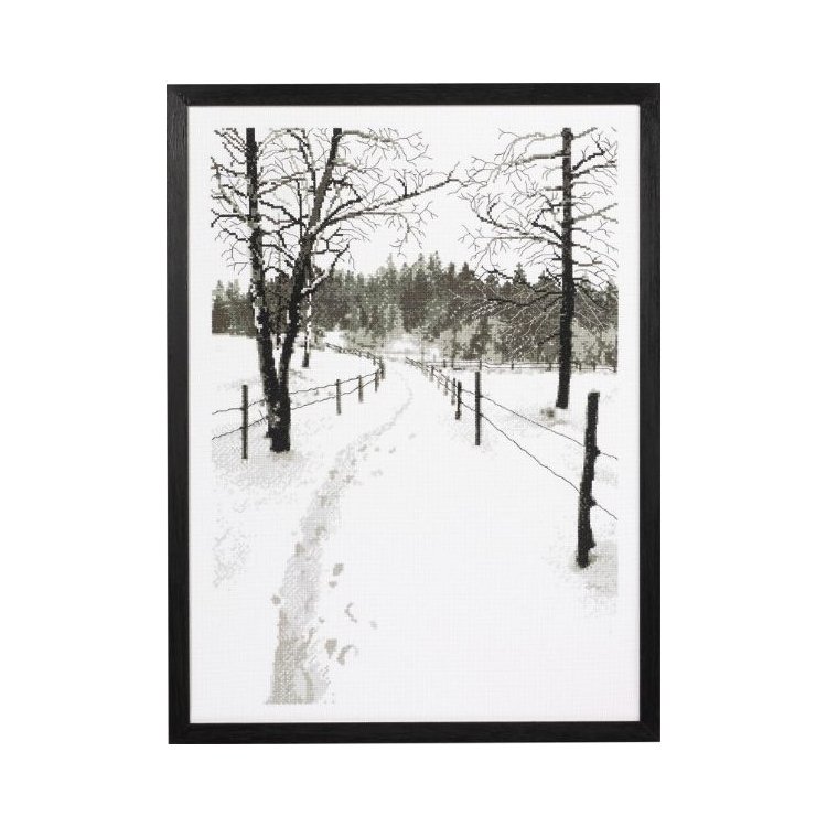 70-6814 Пейзаж. Монохром. Набор для вышивания крестом PERMIN - 1 70-6814 Пейзаж. Монохром. Набор для вышивания крестом PERMIN - 1