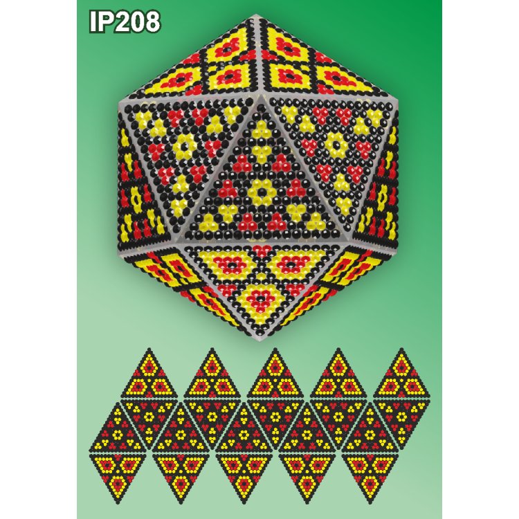IP208 Новогодний шар. Набор алмазной вышивки ТМ Вдохновение - 1