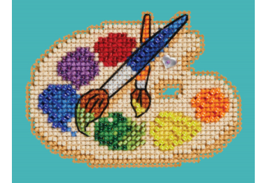 вышивка гладью MH182415 ' Палитра художника. Набор для вышивки в смешанной технике Mill Hill