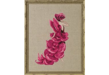  NC274 Lady Orchid Moth//Леди Орхидея. Схема для вышивки крестиком на бумаге Nora Corbett