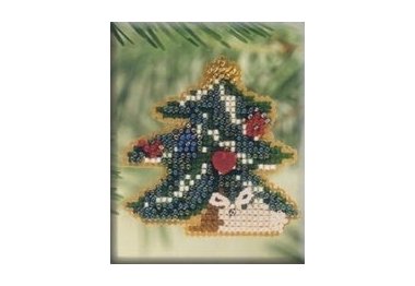 вышивка гладью h100 Лесное дерево. Набор для вышивки в смешанной технике Mill Hill