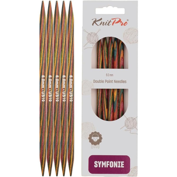 20113 Спицы носочные Symfonie Wood KnitPro, 20 см, 6.00 мм - 1 20113 Спицы носочные Symfonie Wood KnitPro, 20 см, 6.00 мм - 1