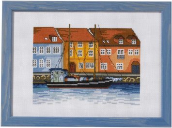 92-1168 Чорна шхуна. Набір для вишивання хрестом PERMIN - 1 92-1168 Чорна шхуна. Набір для вишивання хрестом PERMIN - 1