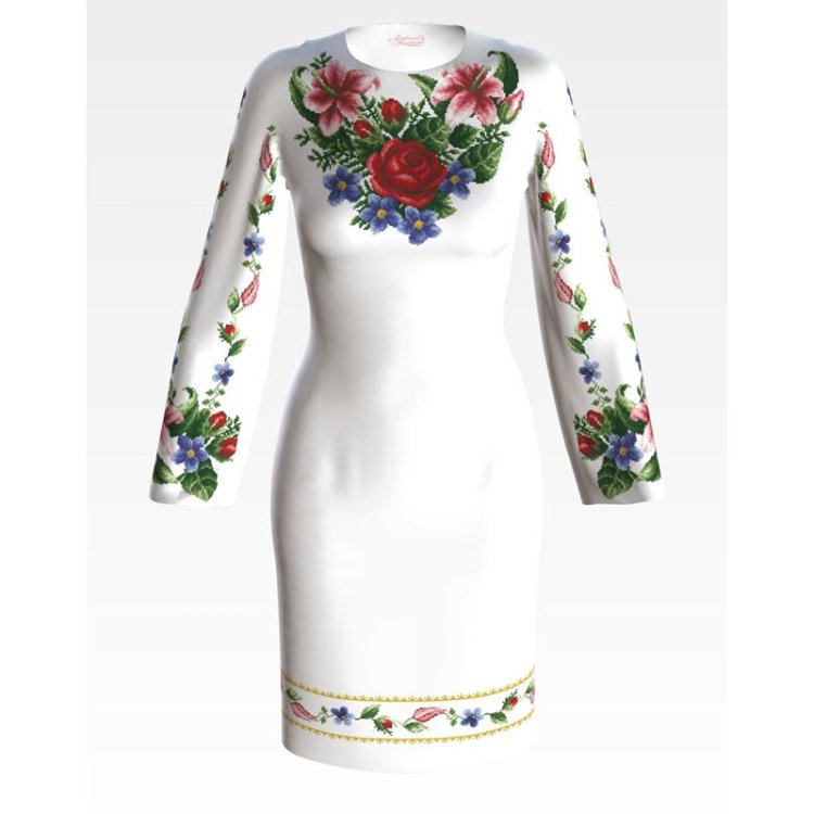 Платье женское (заготовка для вышивки) ПЛ-036 - 1