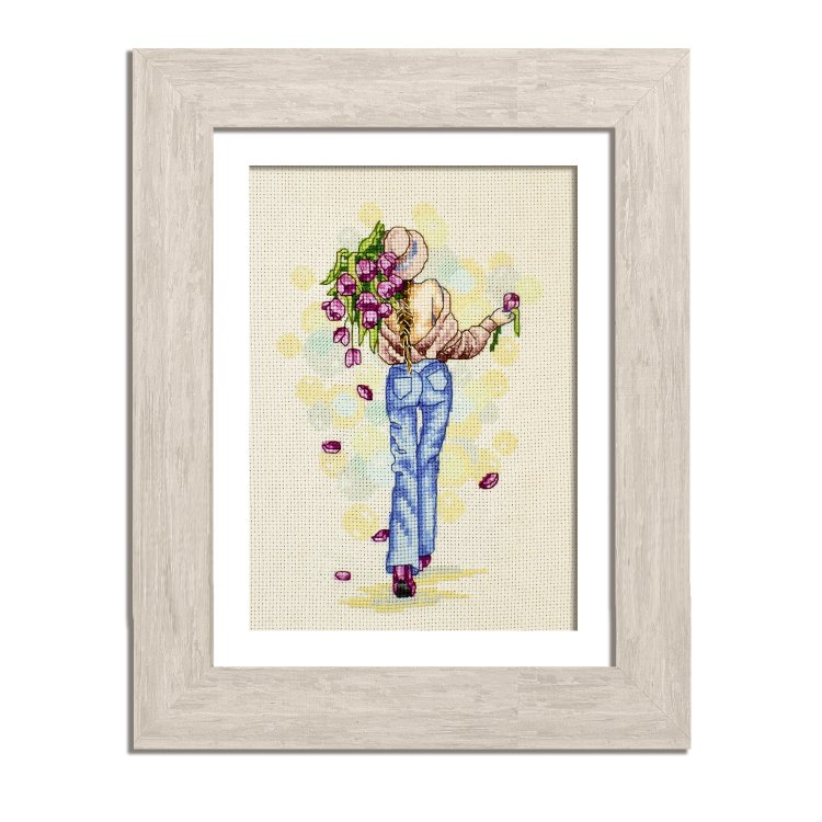 N095 Влюблена в весну. Набор для вышивки крестом Кольорова - 1