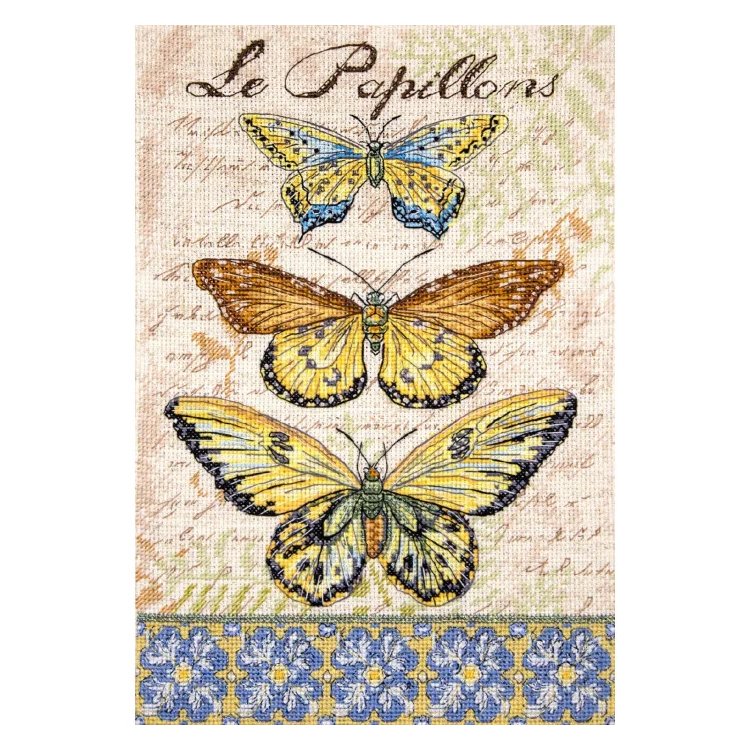 Набір для вишивки хрестиком LETI 975 Vintage Wings-Le Papillons. Letistitch - 1