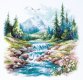 70-43 Життя тече. Набір для вишивки хрестом Magic Needle - 1