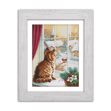 N042 Зустріч друзів. Набір для вишивки хрестом Кольорова - 1 N042 Зустріч друзів. Набір для вишивки хрестом Кольорова - 1