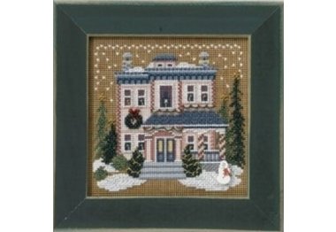 вишивка гладдю MH146305 Вікторіанський будинок. Набір для вишивки в змішаній техніці Mill Hill