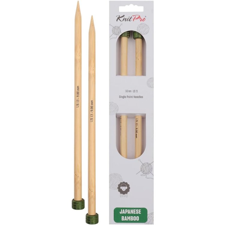 22315 Спиці прямі Bamboo KnitPro, 25 см, 9.00 мм - 1 22315 Спиці прямі Bamboo KnitPro, 25 см, 9.00 мм - 1