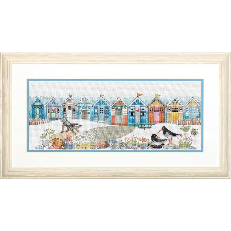 70-35446 Набір для вишивання хрестиком &quot;Beach huts&quot; &quot;Пляжні хатини&quot; DIMENSIONS - 1