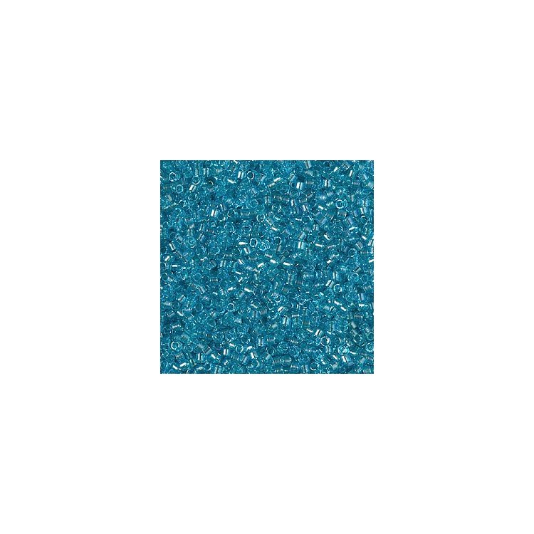 DB-2382 Бісер Miyuki Delica Beads 11/0 (прозорий з райдужним напиленням блакитний) - 1