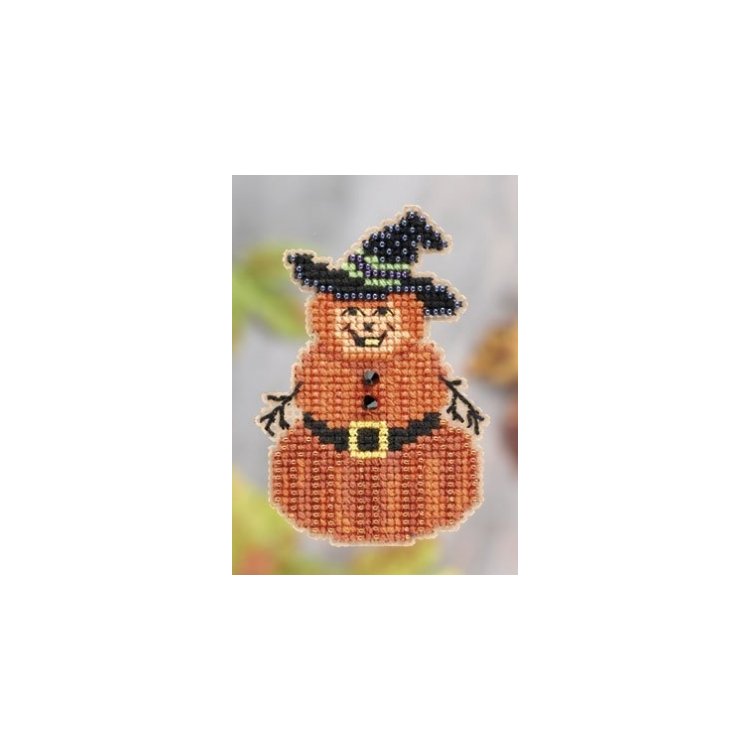 MH181205 Тыквенный человек. Набор для вышивки в смешанной технике Mill Hill - 1