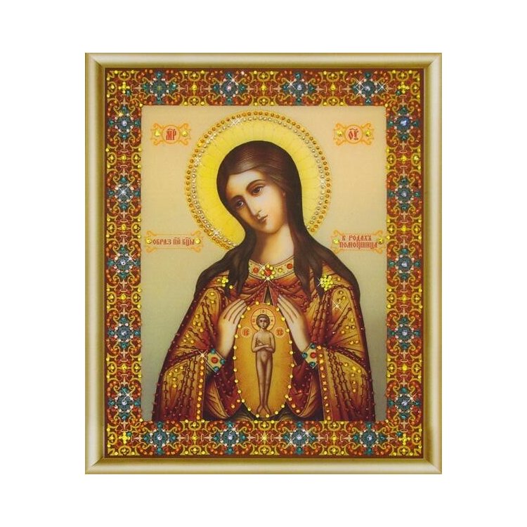 КС-132 Ікона Божої Матері. Помічниця в пологах Набір картина стразами - 1