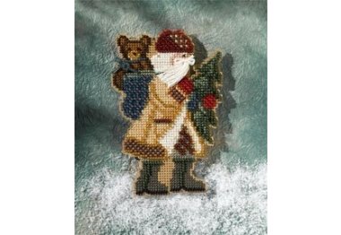 вишивка гладдю MH207301 Санта. Набір для вишивки в змішаній техниці Mill Hill