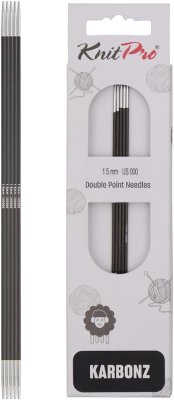 41103 Спиці шкарпеткові Karbonz KnitPro 15 см 1.50 мм - 1