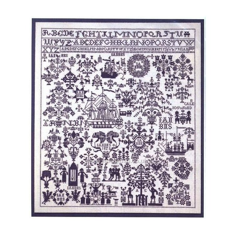 HH21249 Сэмплер. Набор для вышивания крестом PERMIN - 1