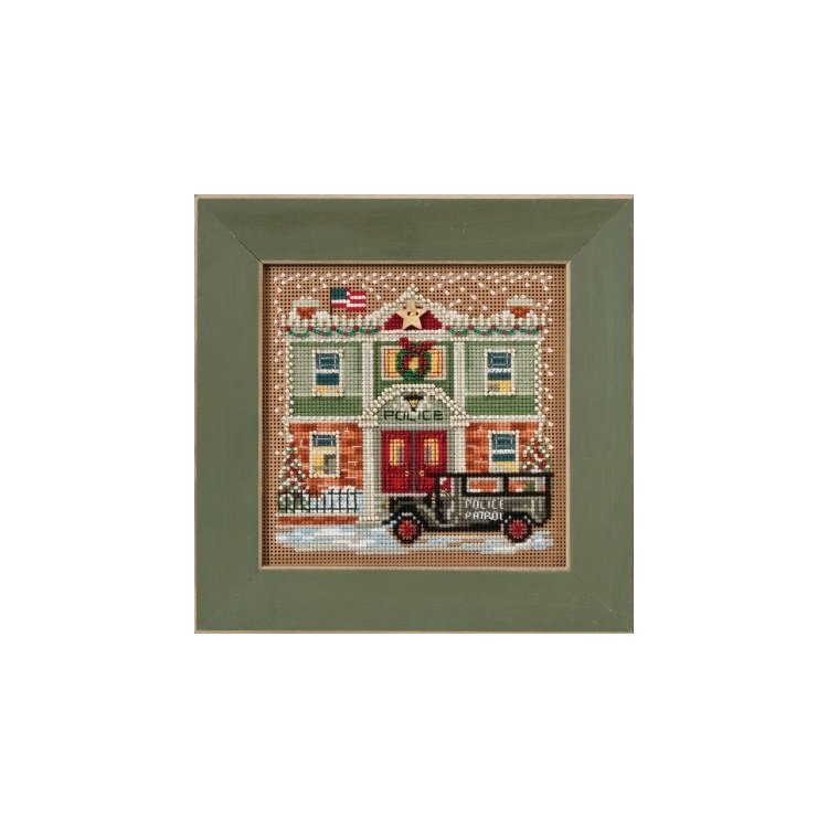 MH141732 Поліцейський офіс. Набір для вишивки в змішаній техніці Mill Hill - 1