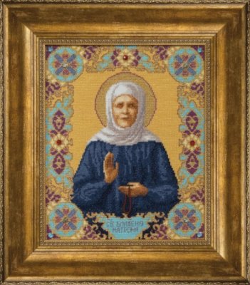 М-144 Ікона Святої Блаженної Матрони Московської Набір для вишивання хрестом - 1