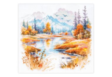 70-27 Тиша і прохолода. Набір для вишивки хрестом Magic Needle 70-27 Тиша і прохолода. Набір для вишивки хрестом Magic Needle