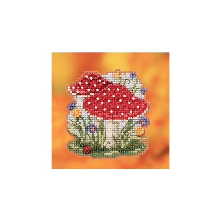 MH182024 Гриб с красной шляпой. Набор для вышивки в смешанной технике Mill Hill - 1